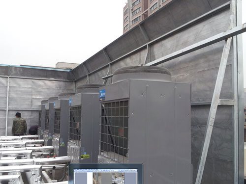 河南飯店 空氣能機組降噪項目